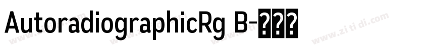AutoradiographicRg B字体转换